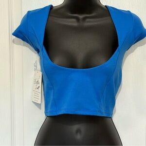 Royal Blue Crop Top